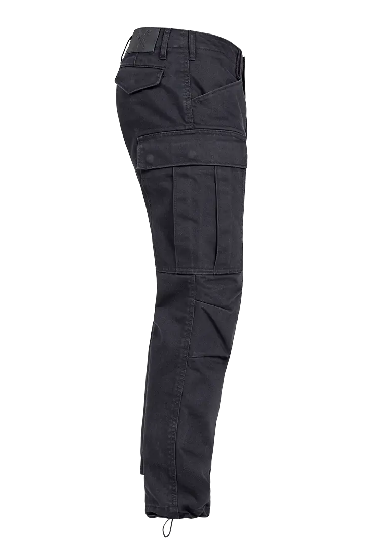 John Doe Regular Protective Cargo Trouser Mono Black / Black - FREE UK Shipping, FREE 365 Day Returns | Moto Central