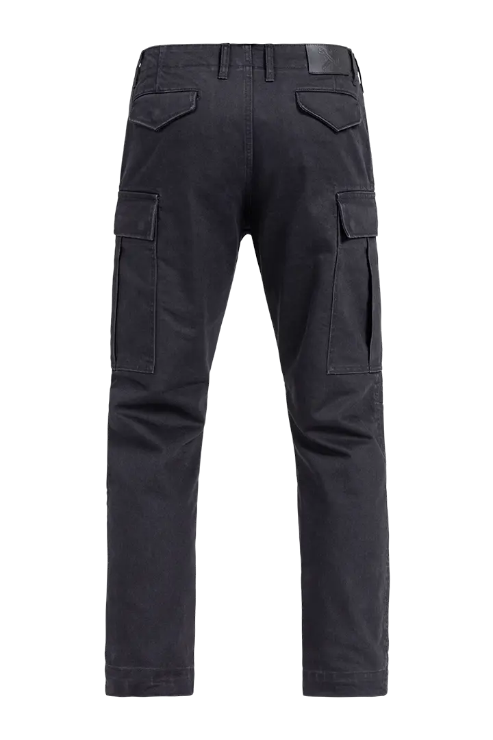 John Doe Regular Protective Cargo Trouser Mono Black / Black - FREE UK Shipping, FREE 365 Day Returns | Moto Central