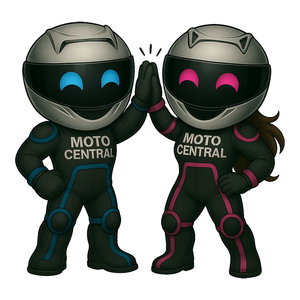 Moto Central Mascot And Female Mascot V2 Sticker FREE UK Delivery, FREE 365 Day Returns | Moto Central