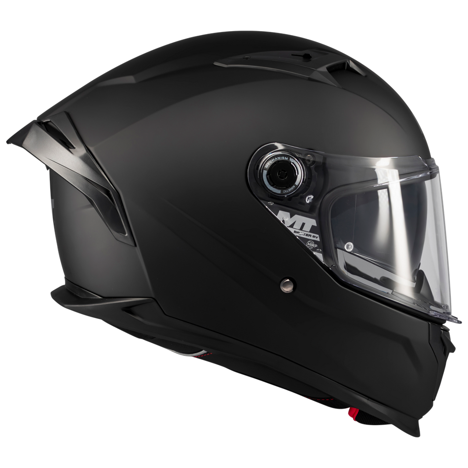 MT Helmets Braker SV Pure A1 Matt Black motorcycle helmet, right-side view