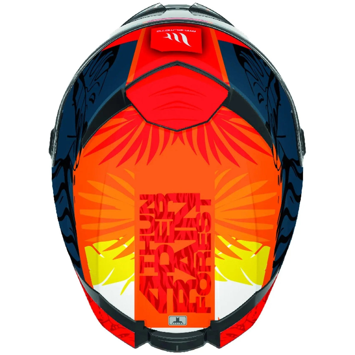 MT Helmets Thunder 4 SV Rainforest C4 Gloss Orange full-face motorcycle helmet, front view