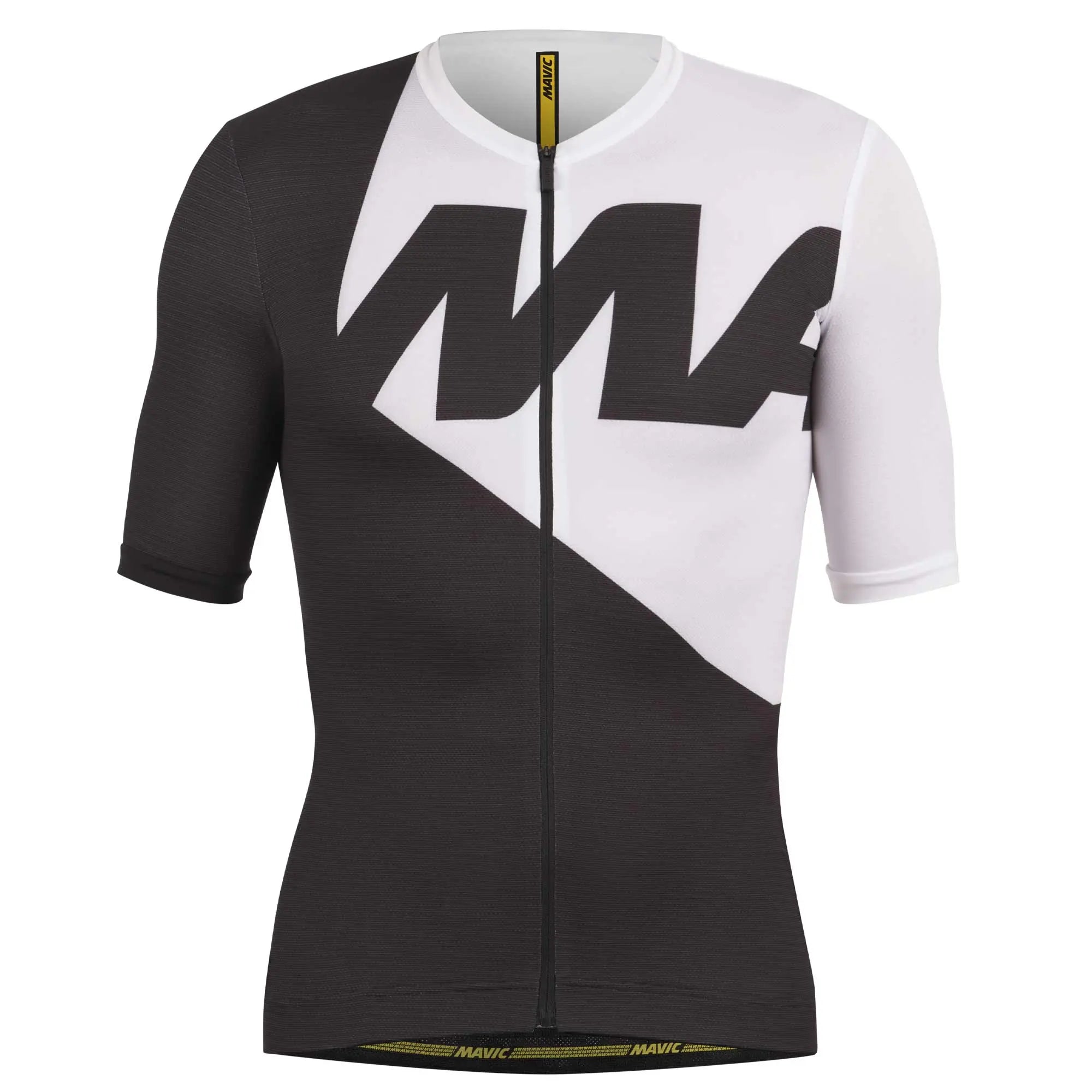Mavic Aksium Graphic Short Sleeves Jersey White / Black - FREE UK Shipping, FREE 365 Day Returns | Moto Central