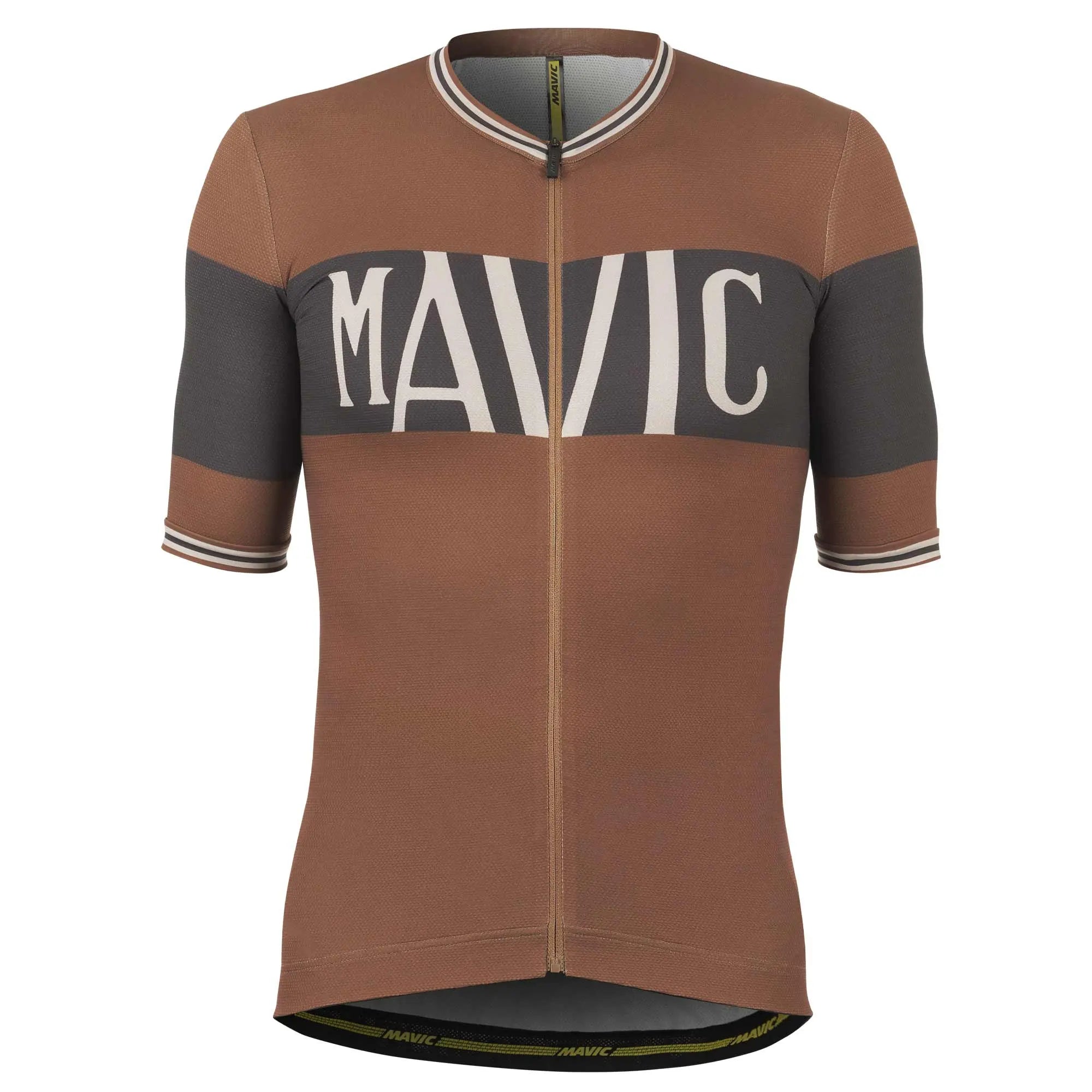 Mavic Heritage Short Sleeves Jersey Bronze - FREE UK Shipping, FREE 365 Day Returns | Moto Central