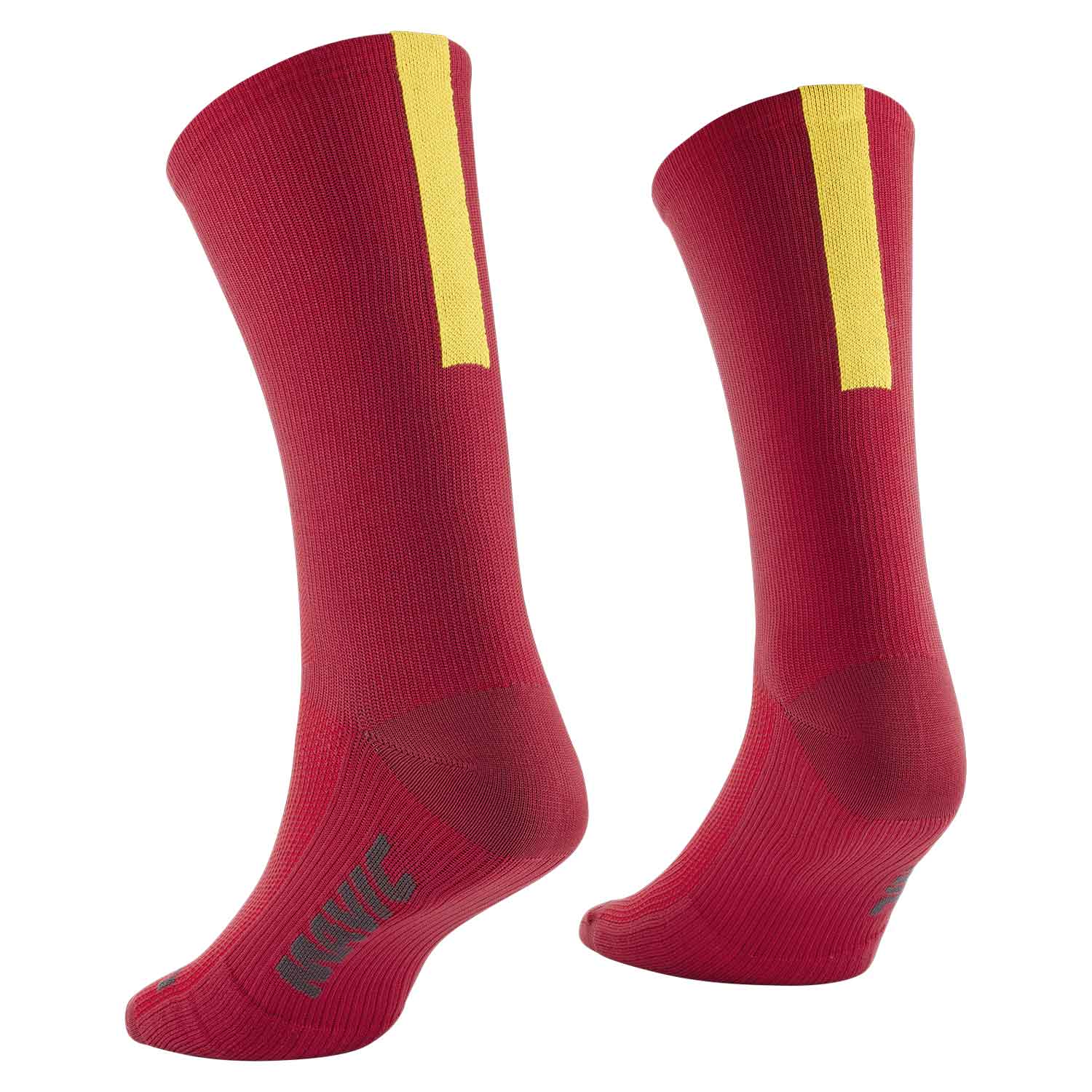 Mavic Essential High Socks Burgundy - FREE UK Shipping, FREE 365 Day Returns | Moto Central