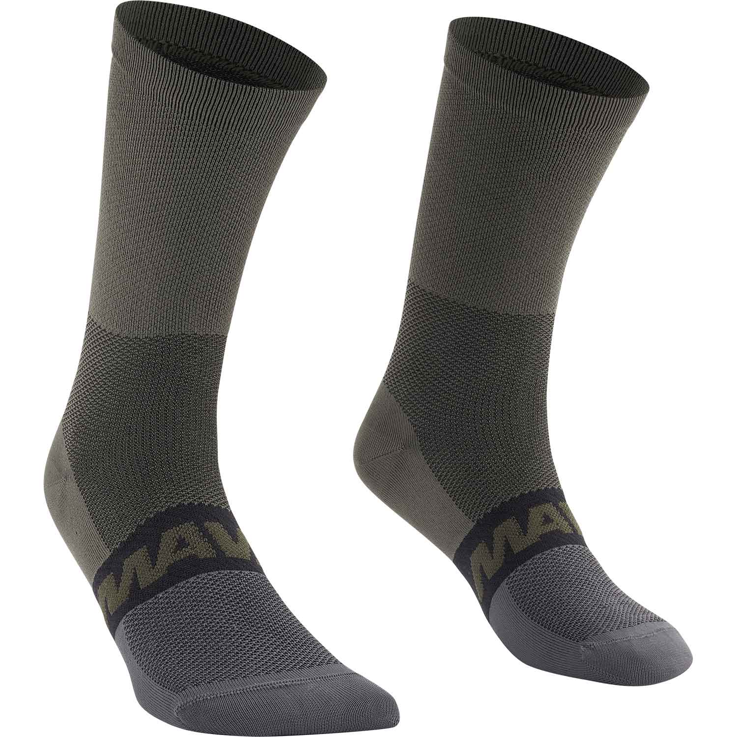 Mavic Aksium Mid Socks Black / Carbon - FREE UK Shipping, FREE 365 Day Returns | Moto Central