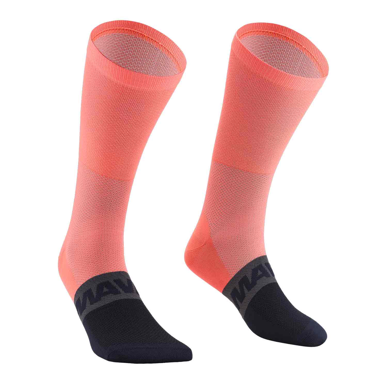 Mavic Aksium High Socks Coral Deep Blue - FREE UK Shipping, FREE 365 Day Returns | Moto Central