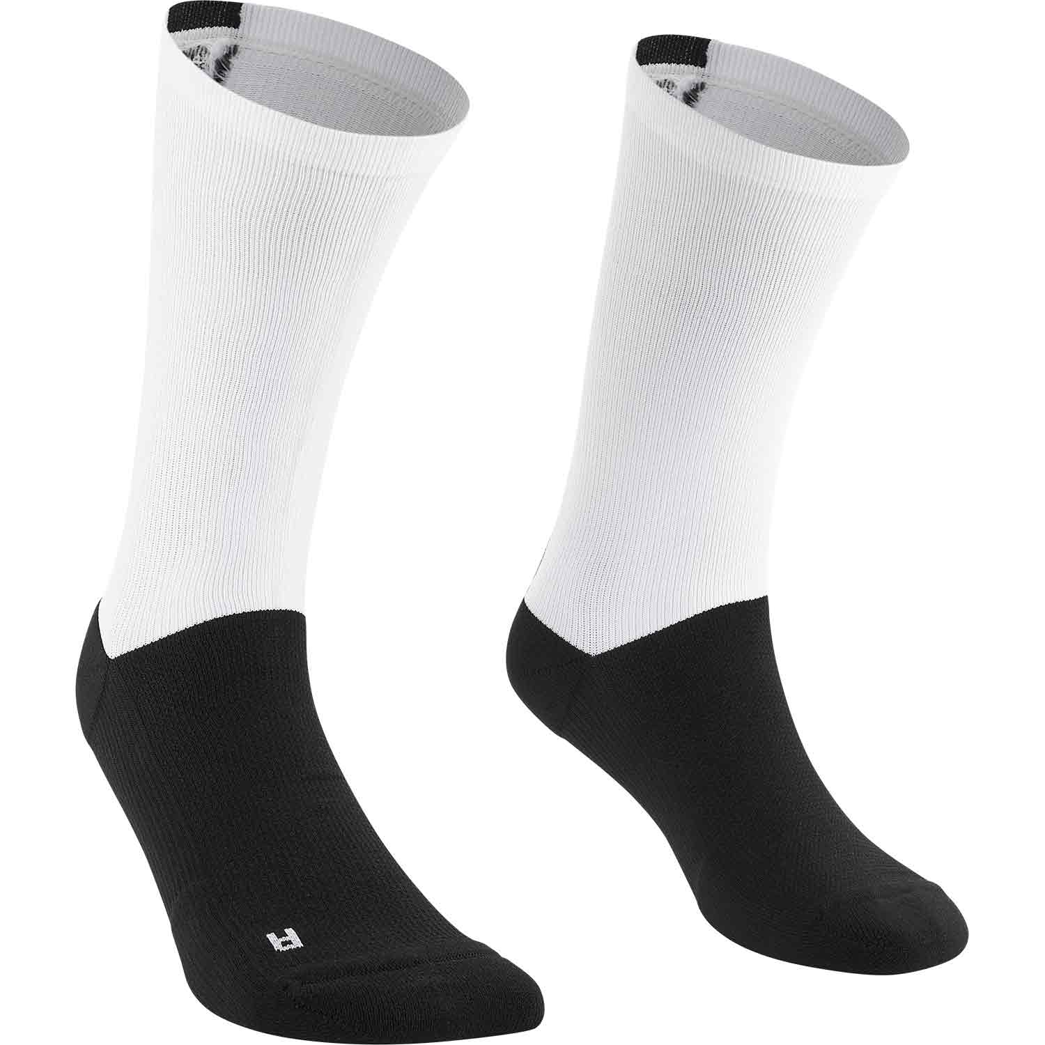 Mavic Logo Socks White / Black - FREE UK Shipping, FREE 365 Day Returns | Moto Central