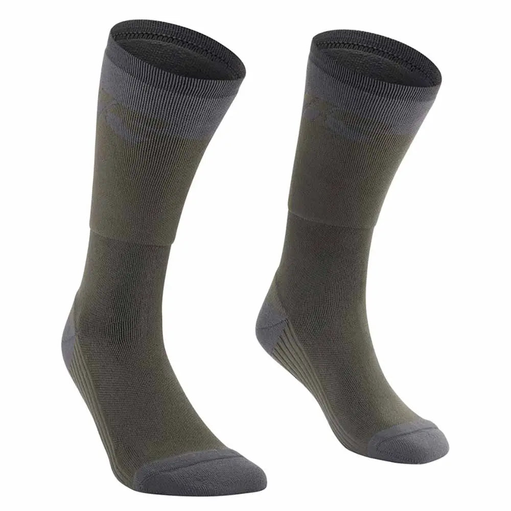 Mavic Deemax Socks Army Green / Black - FREE UK Shipping, FREE 365 Day Returns | Moto Central