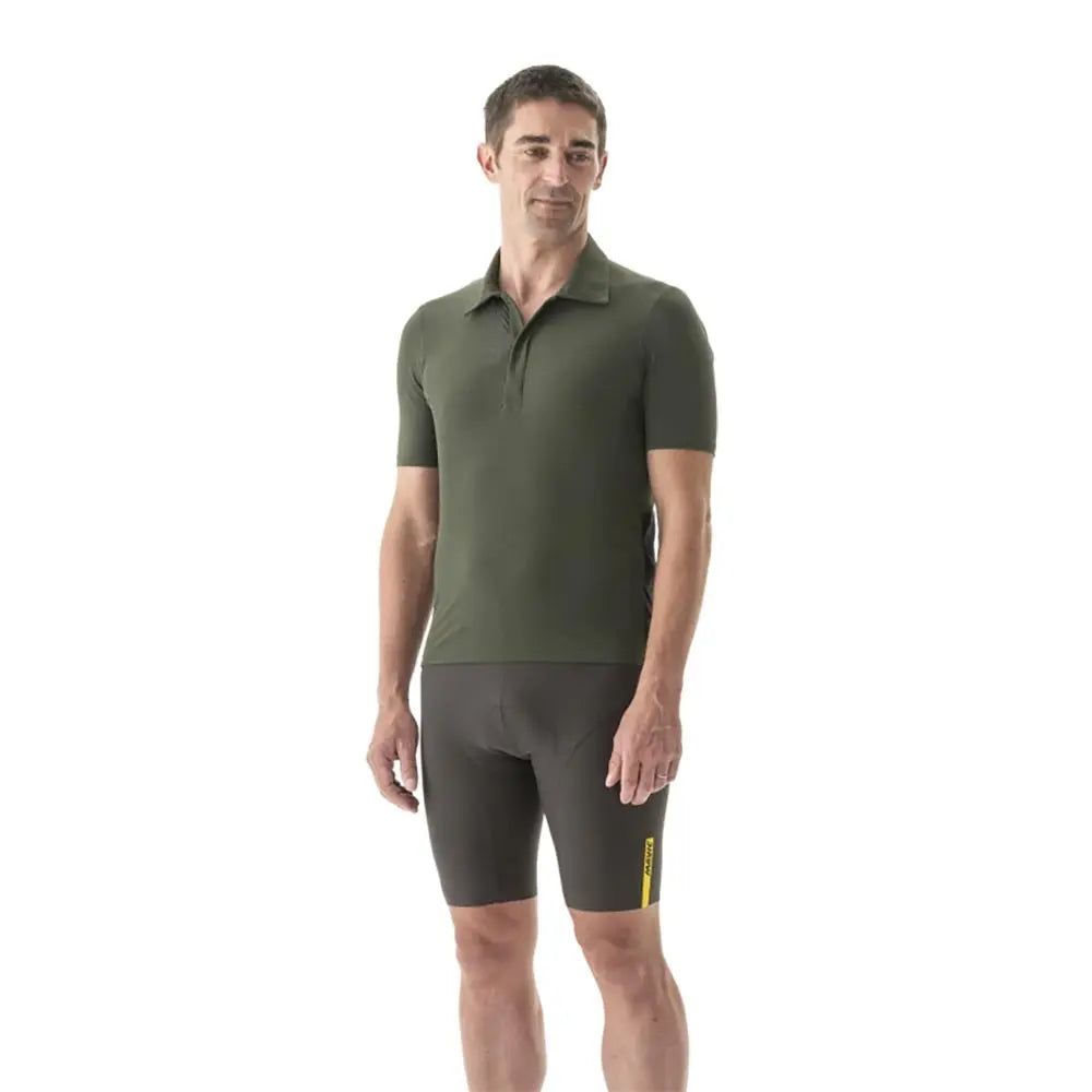 Mavic Allroad Polo Army Green - FREE UK Shipping, FREE 365 Day Returns | Moto Central