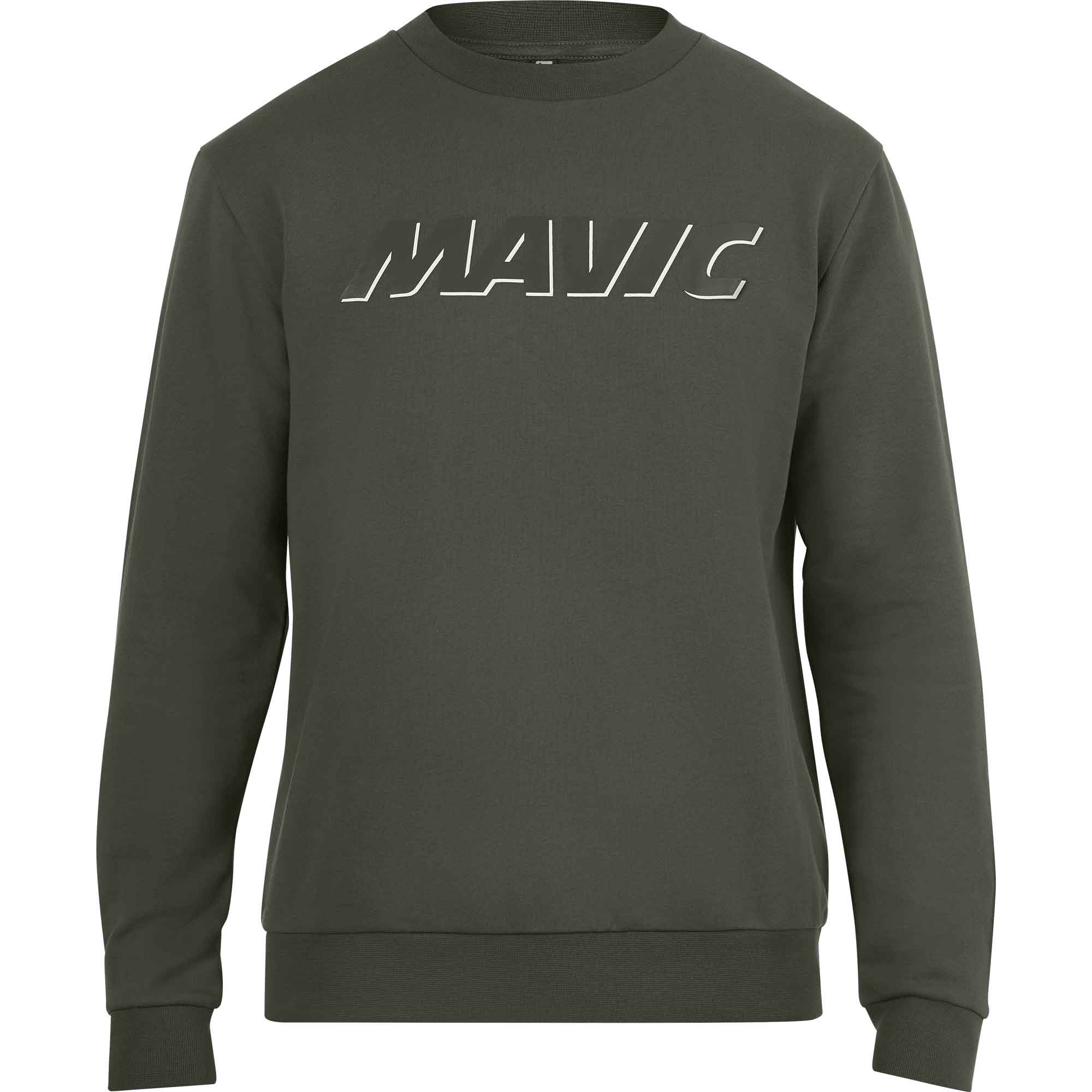 Mavic Corporate Logo Jumper Army Green - FREE UK Shipping, FREE 365 Day Returns | Moto Central
