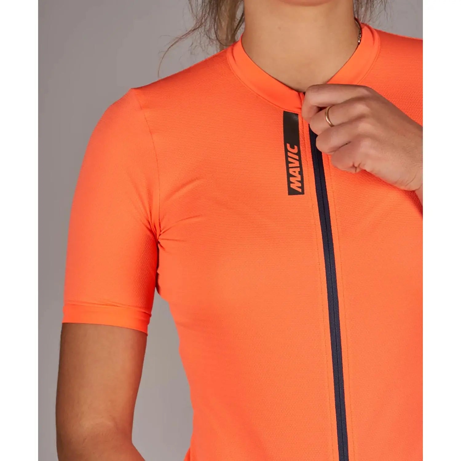 Mavic Essential Ladies Short Sleeves Jersey Coral Deep Blue - FREE UK Shipping, FREE 365 Day Returns | Moto Central
