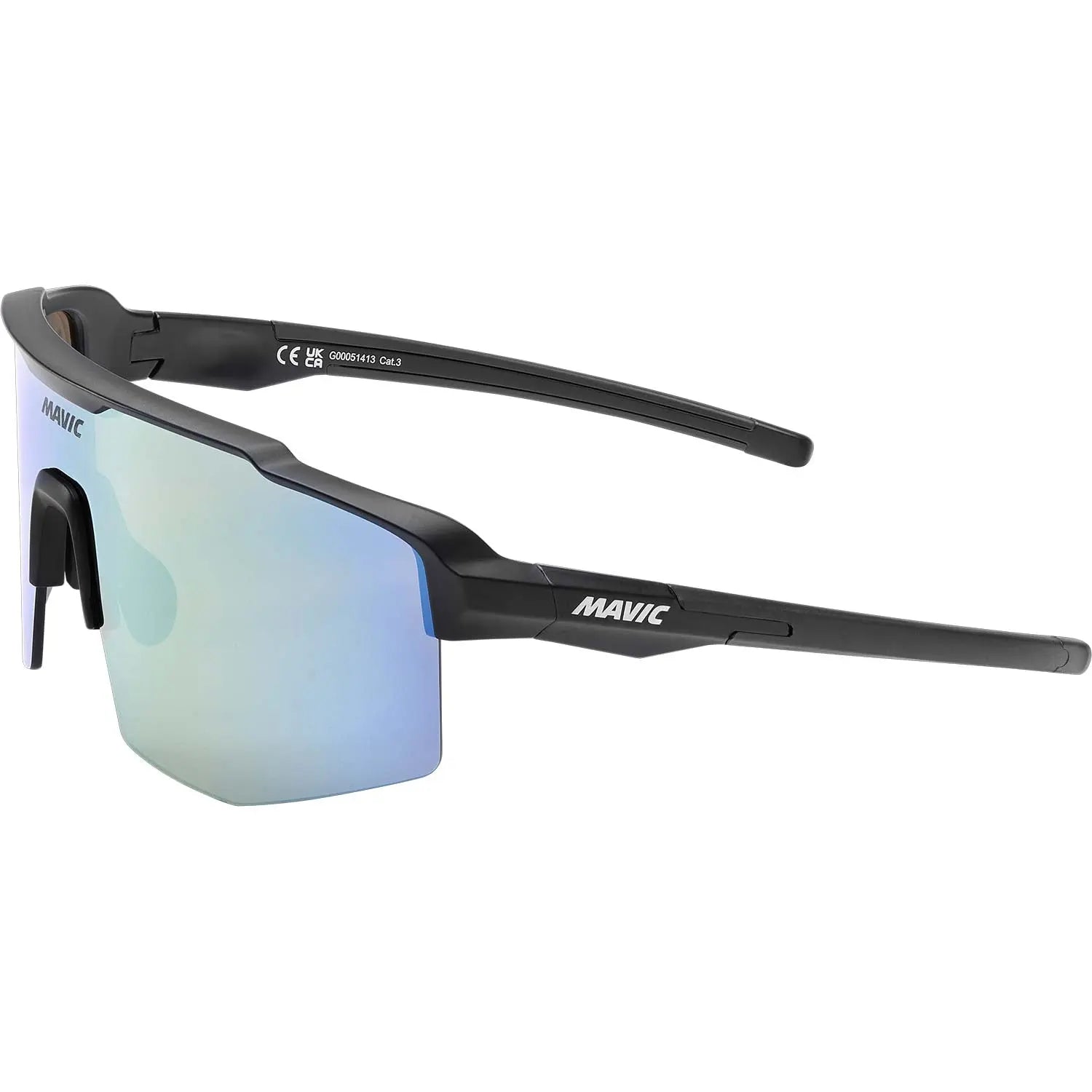 Mavic MVS Shield Cat 3 Sunglasses Gold / Blue - FREE UK Shipping, FREE 365 Day Returns | Moto Central