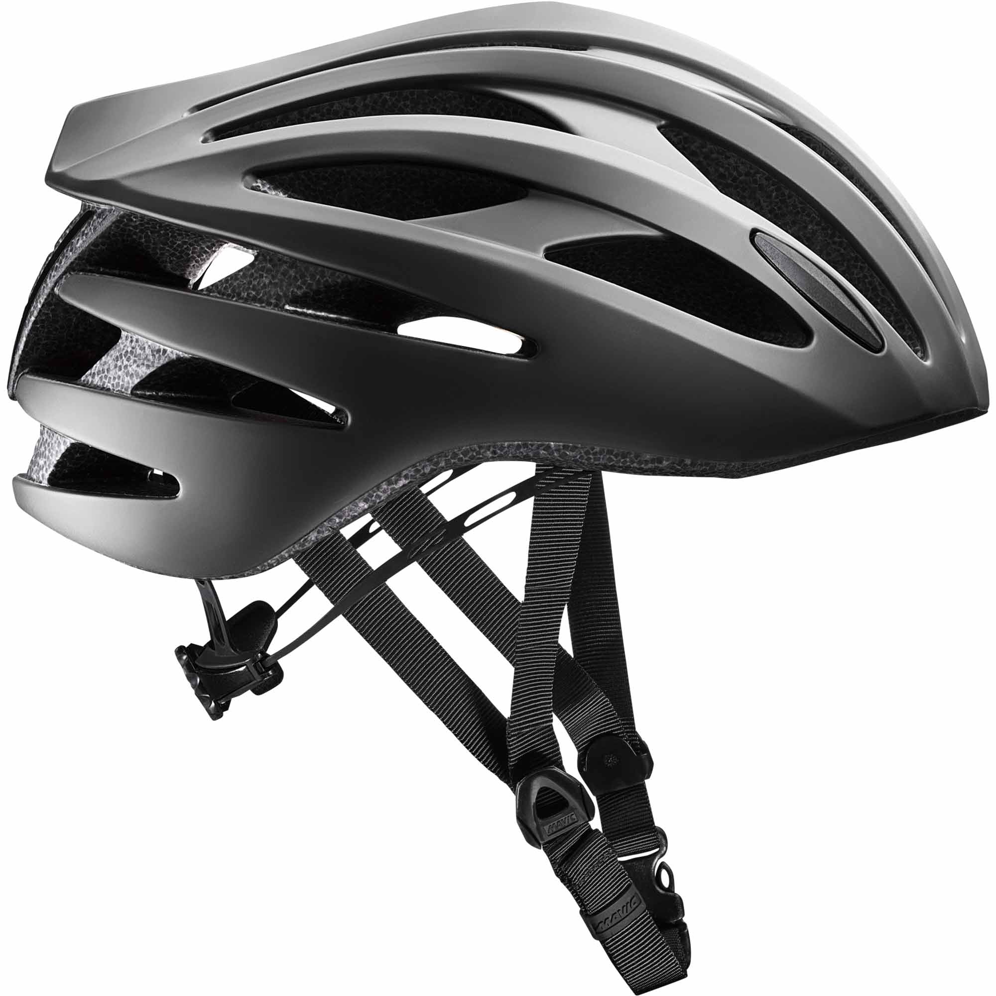 Mavic Aksium Elite Helmet Black Metal / Black - FREE UK Shipping, FREE 365 Day Returns | Moto Central
