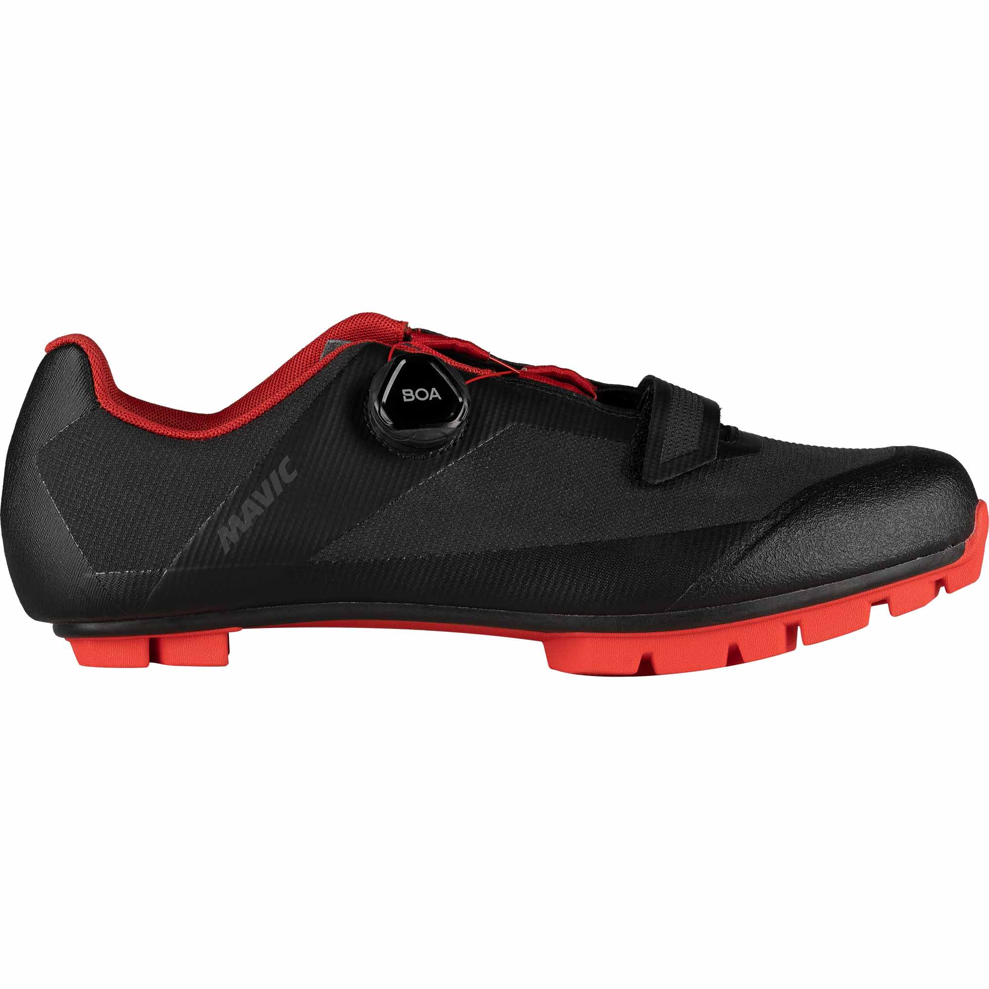 Mavic Crossmax Elite Shoes Black / Haute Red - FREE UK Shipping, FREE 365 Day Returns | Moto Central