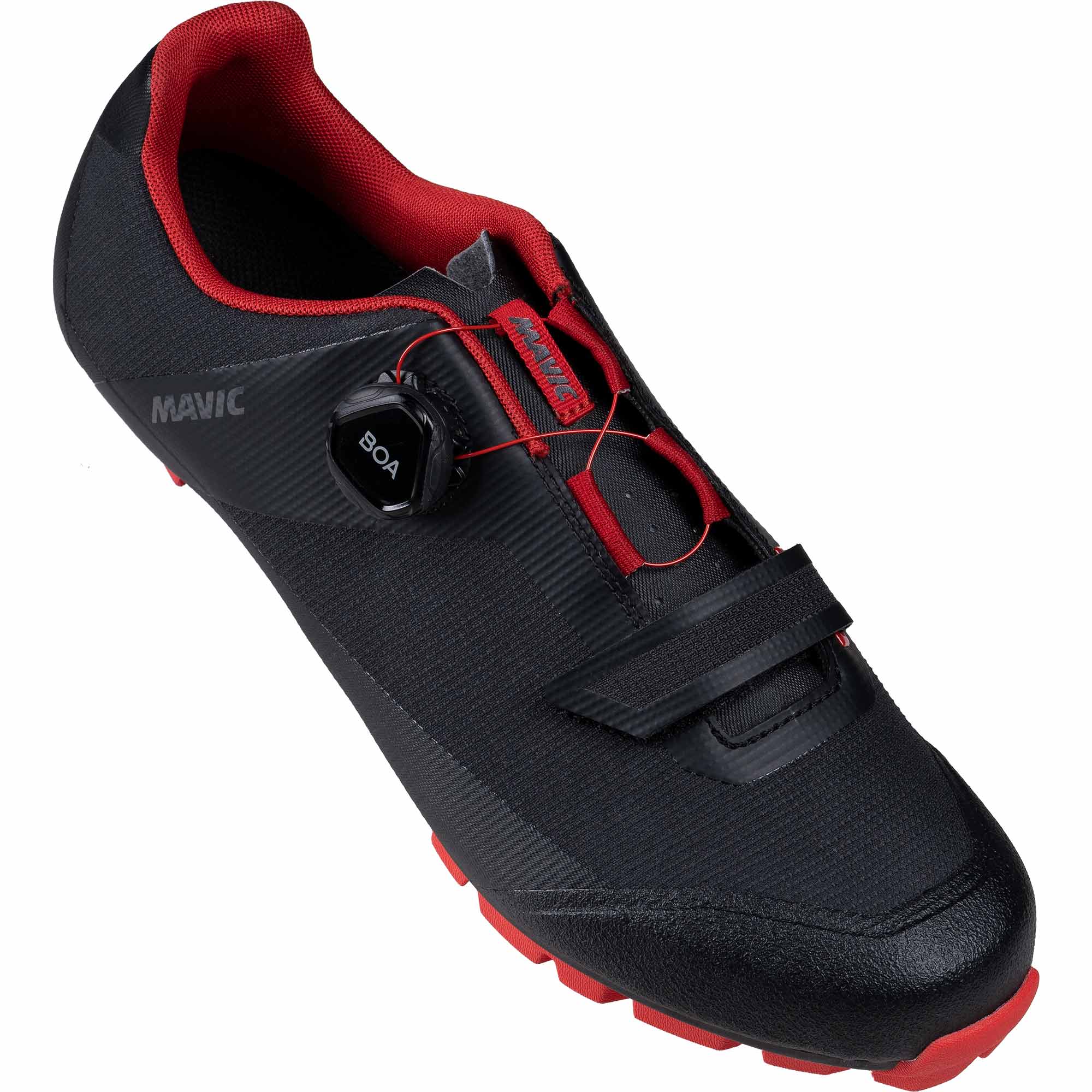 Mavic Crossmax Elite Shoes Black / Haute Red - FREE UK Shipping, FREE 365 Day Returns | Moto Central