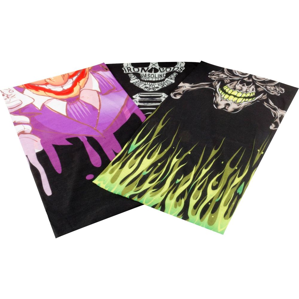 Bike It Neck Tube Triple Pack With Faces Designs