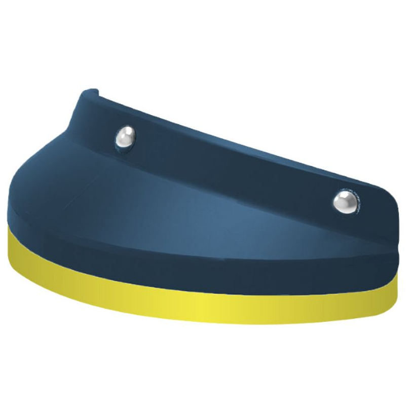 Nexx X.G30 Helmet Peak Extensor Teal Blue / Yellow - helmet peak extensor side view