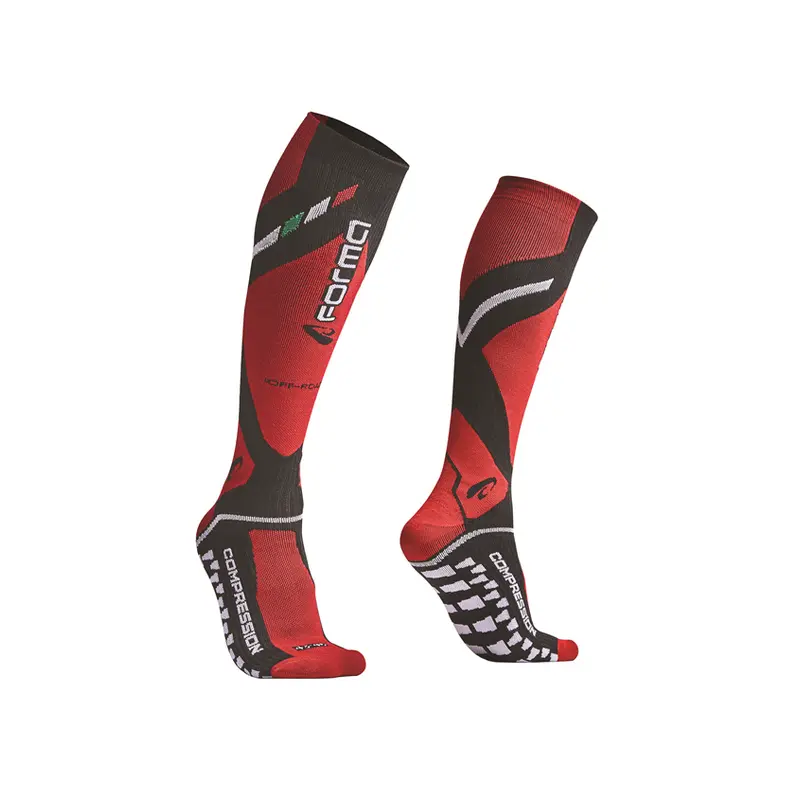Forma Off-Road Compression Socks Red / Black FREE UK Delivery, FREE 365 Day Returns | Moto Central