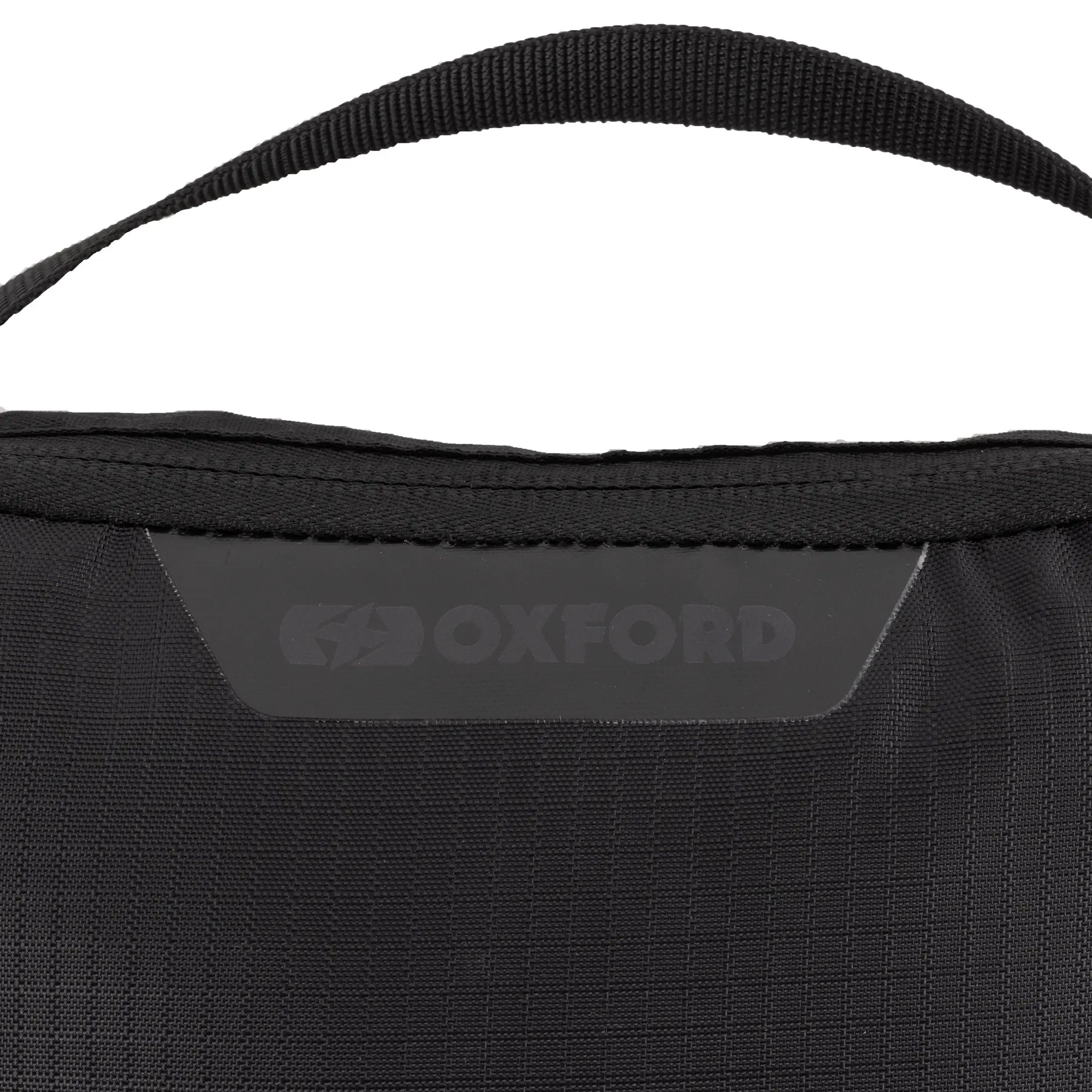 Oxford Atlas Packing Cubes 3-Pack Black - Oxford logo and carry handle detail