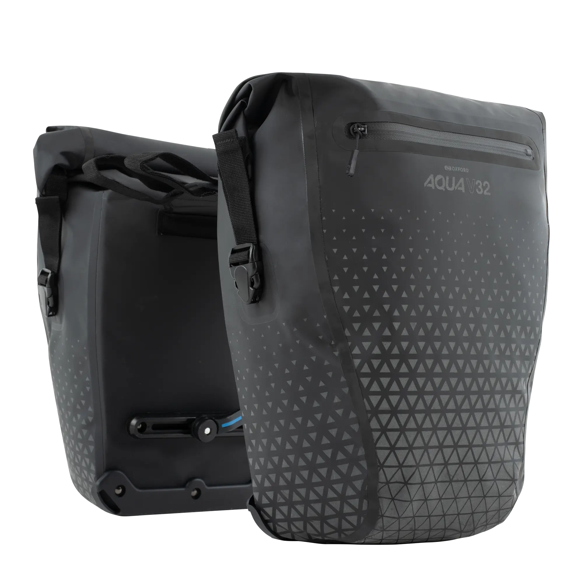 Oxford Aqua V 32 Double Pannier Bag Black FREE UK Delivery, FREE 365 Day Returns | Moto Central