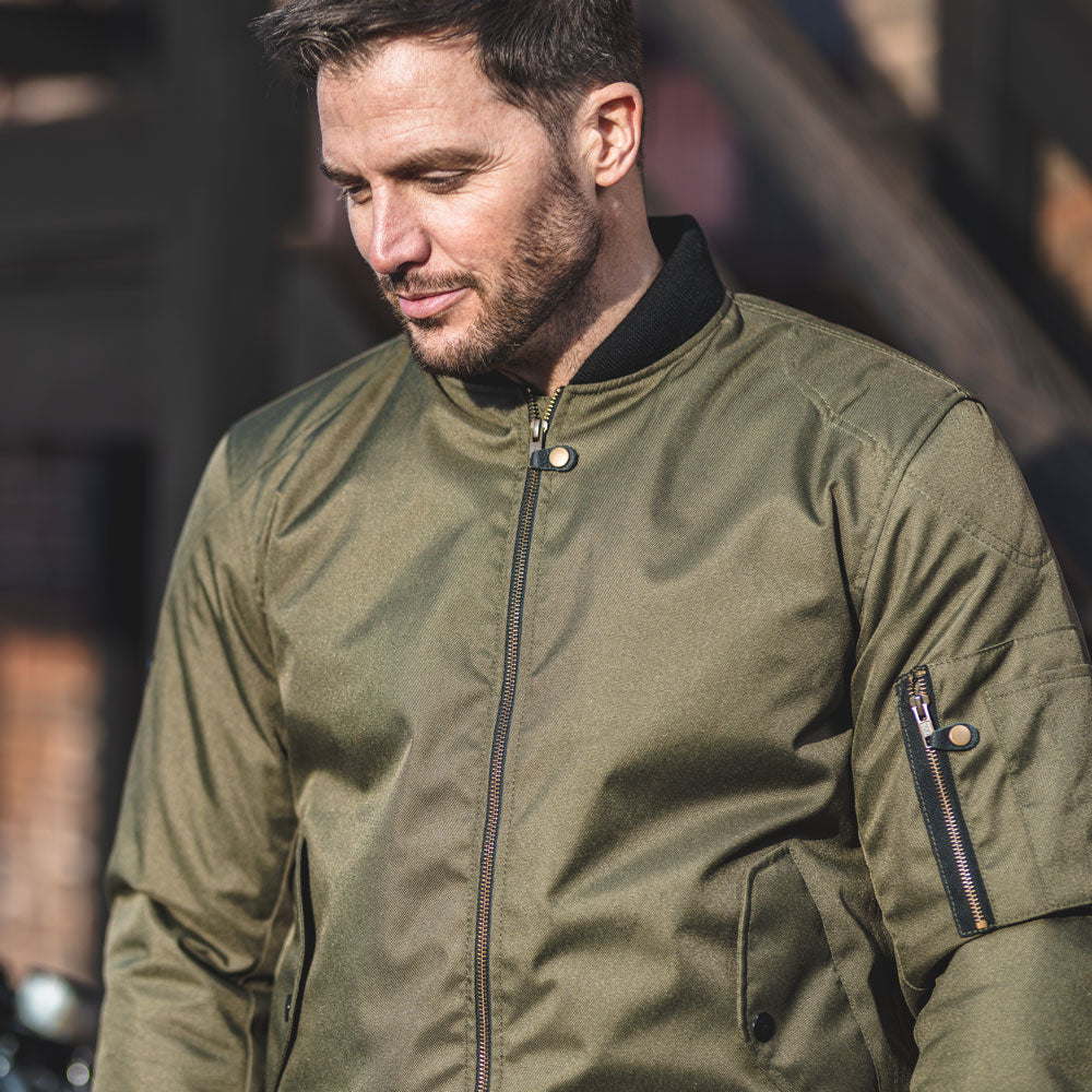 Spada Air Force 1 CE Textile Jacket Olive FREE UK Delivery, FREE 365 Day Returns | Moto Central
