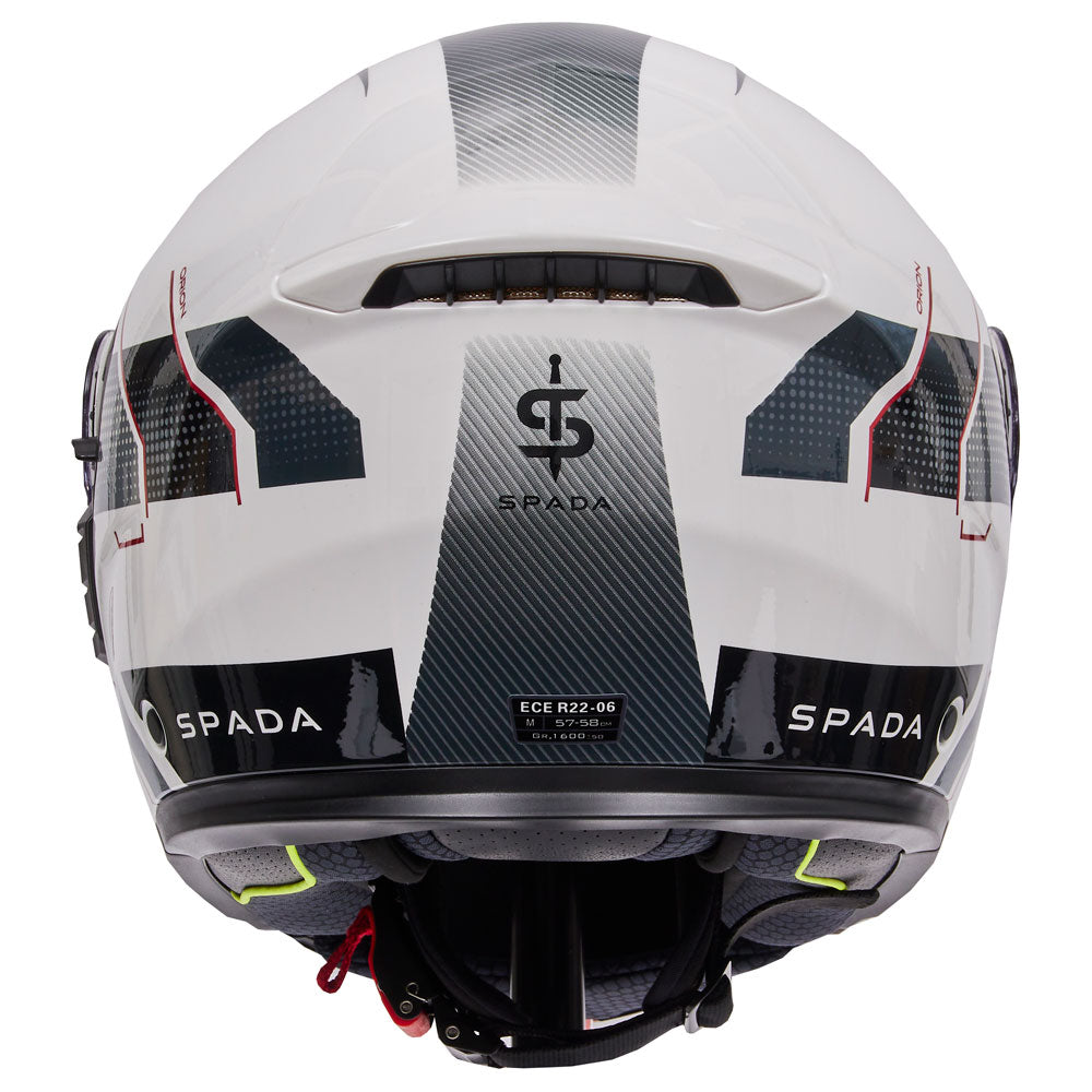 Spada Orion 2 Element White / Grey / Red FREE UK Delivery, FREE 365 Day Returns | Moto Central