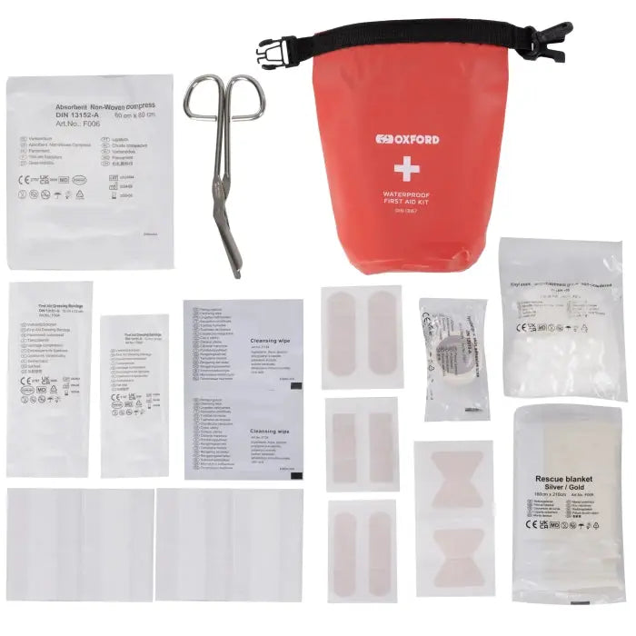 Oxford Waterproof First Aid Kit Red FREE UK Delivery, FREE 365 Day Returns | Moto Central