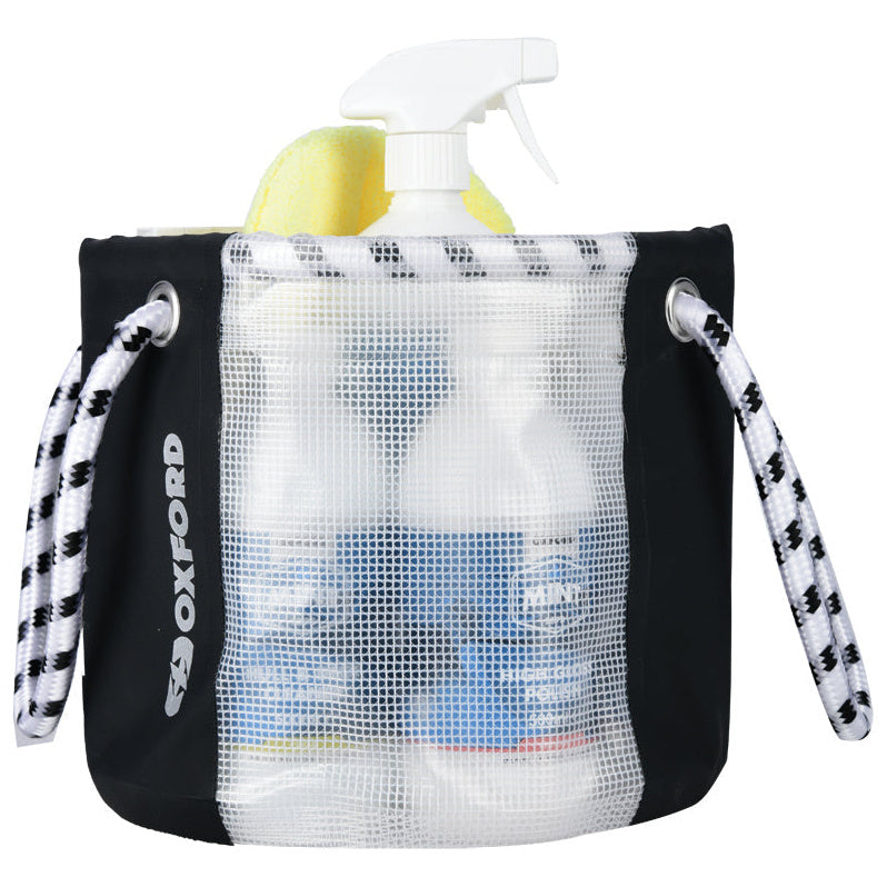 Oxford Bucket Bag Black For Workshop Cleaning Products - 12 Litres, bucket bag product view