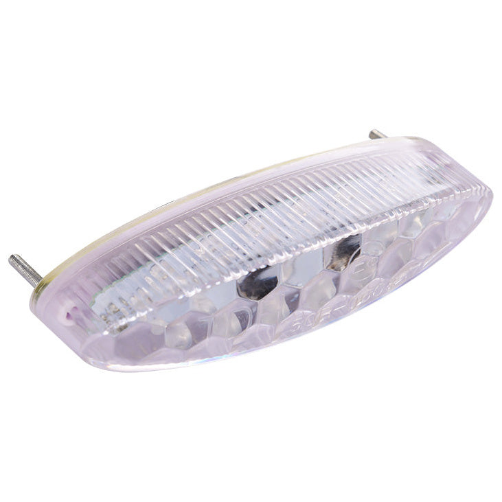Oxford Eyeshot Motorcycle Tail Light Clear - tail light unlit side view