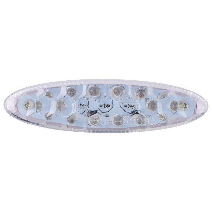 Oxford Eyeshot Motorcycle Tail Light Clear - tail light lens front view