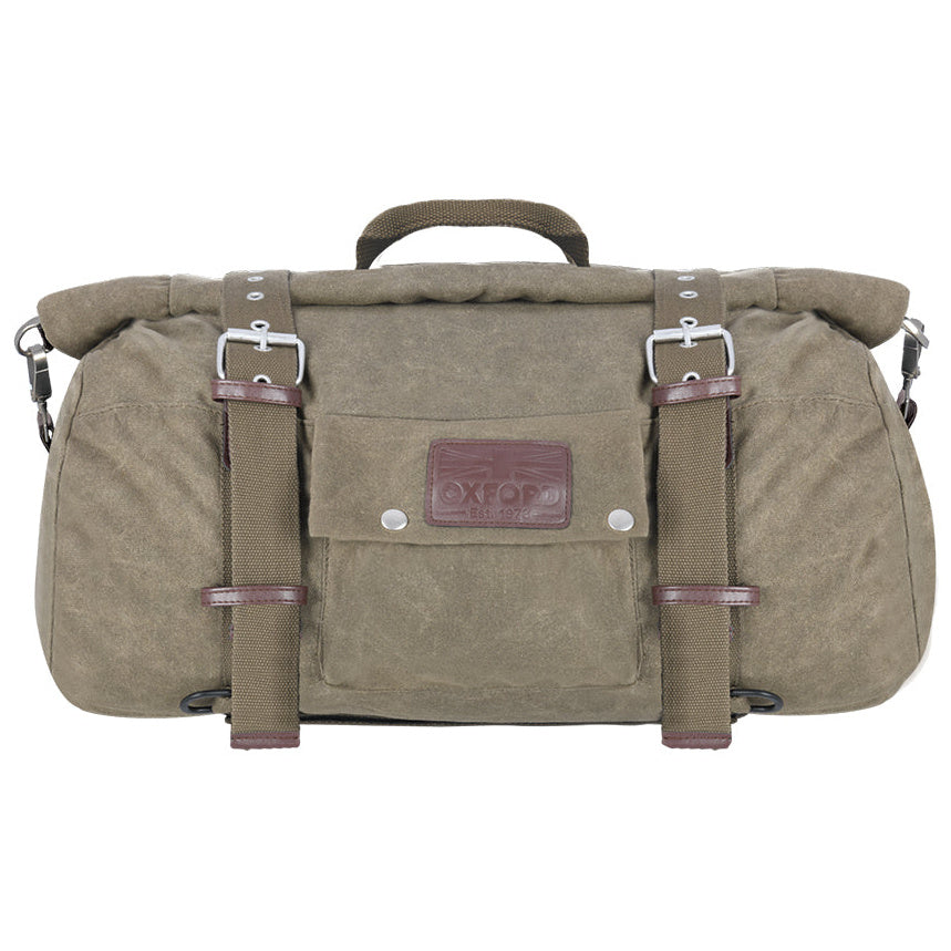 Oxford Heritage Roll Bag Khaki - 30 Litres - front product view