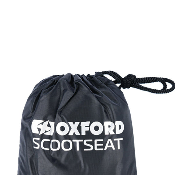 Oxford ScootSeat Cover Black scooter seat cover storage bag