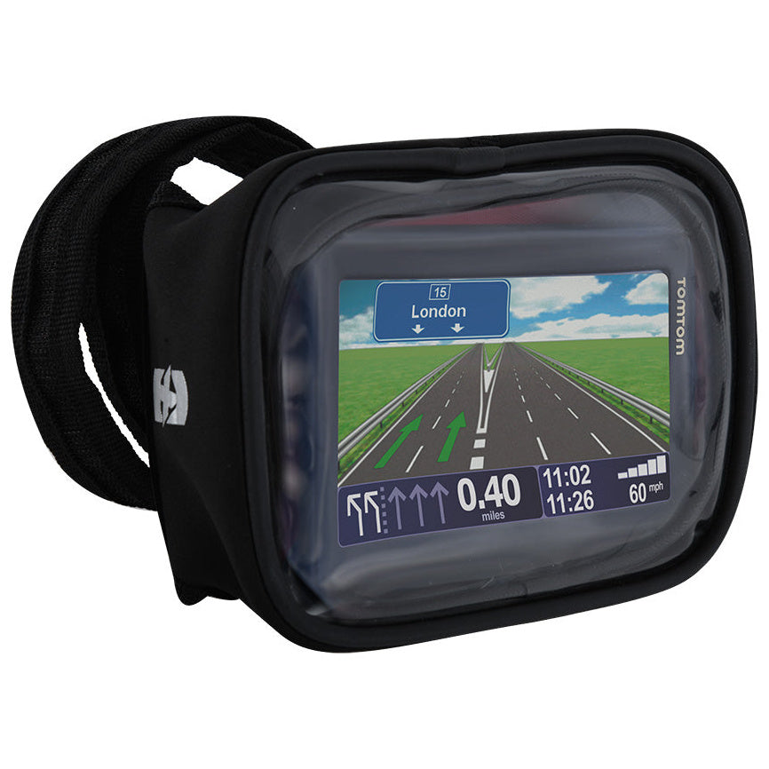 Oxford Strap-Nav Satellite Navigation Holder Black – holder with sat nav front view