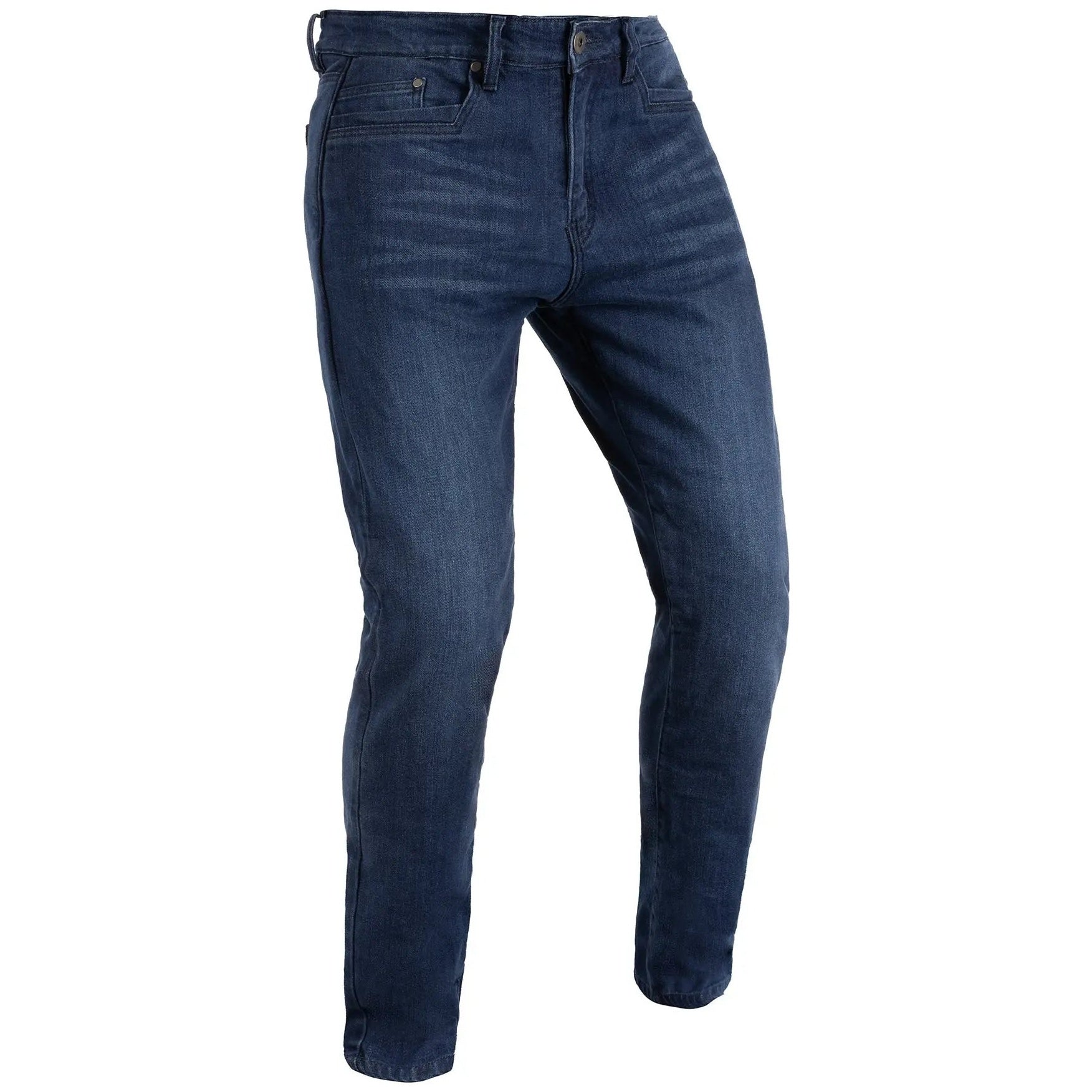 Oxford Super Denim Slim Jeans Indigo, front three-quarter view