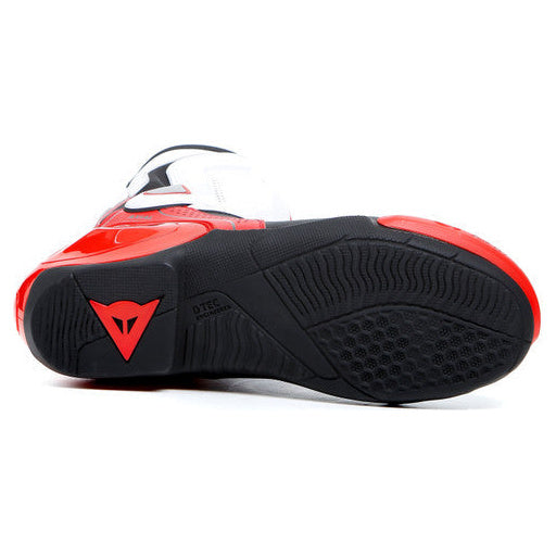 Dainese Nexus 2 Air Leather Boots Black / White / Lava Red, sole view
