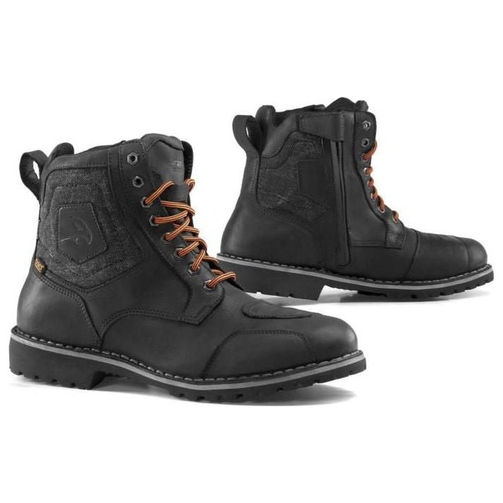 Falco Ranger 2 Leather / Textile Boots Black – front and side views