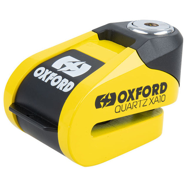 Oxford Quartz XA10 Alarm Disc Lock Yellow / Black XA10 alarm disc lock product view on a white background