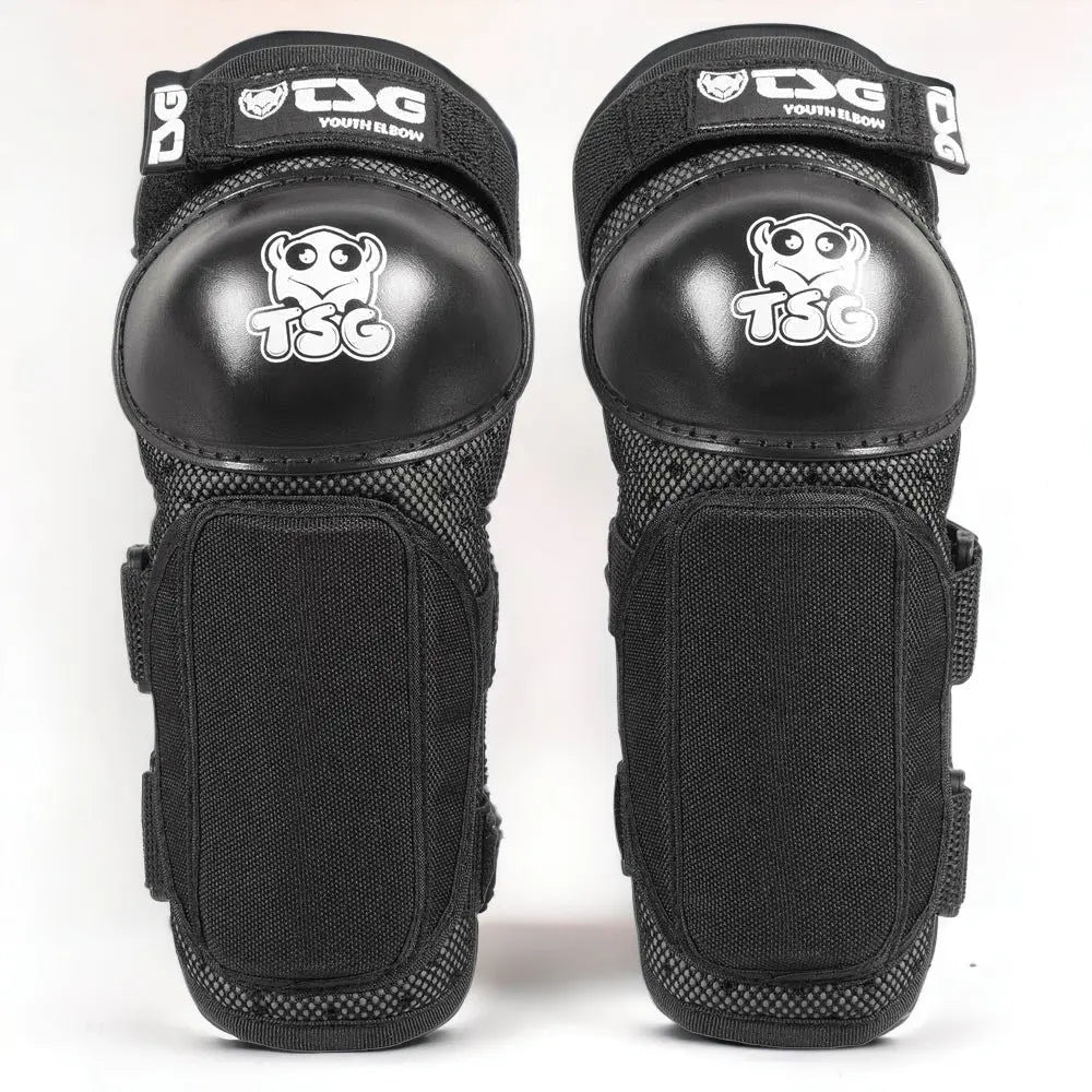 TSG Youth Elbow Pads Black - FREE UK Shipping, FREE 365 Day Returns | Moto Central