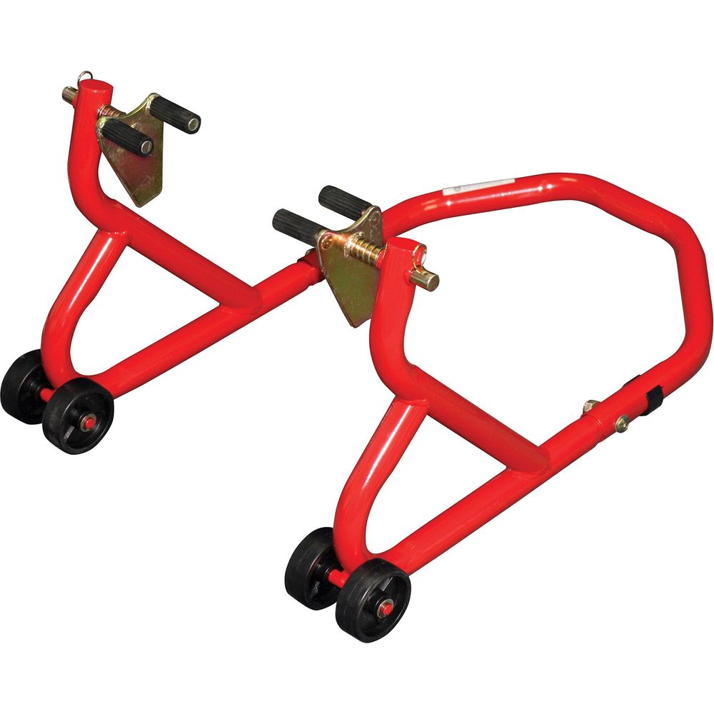 BikeTek Series 3 Front And Rear Track Paddock Stand Set Red