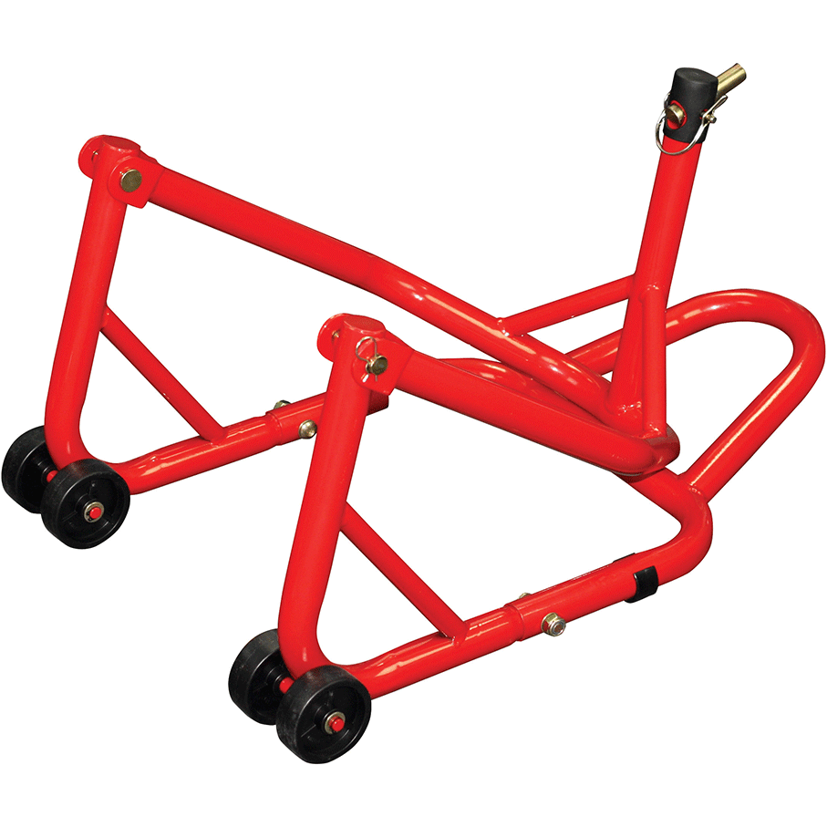 BikeTek Series 3 Front Headlift Track Paddock Stand Red