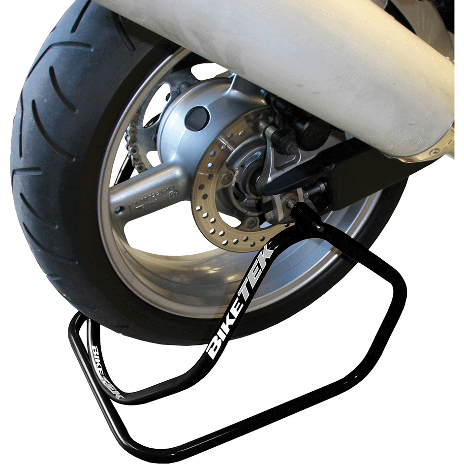 BikeTek Static 1 Piece Rear Motorcycle Stand Black