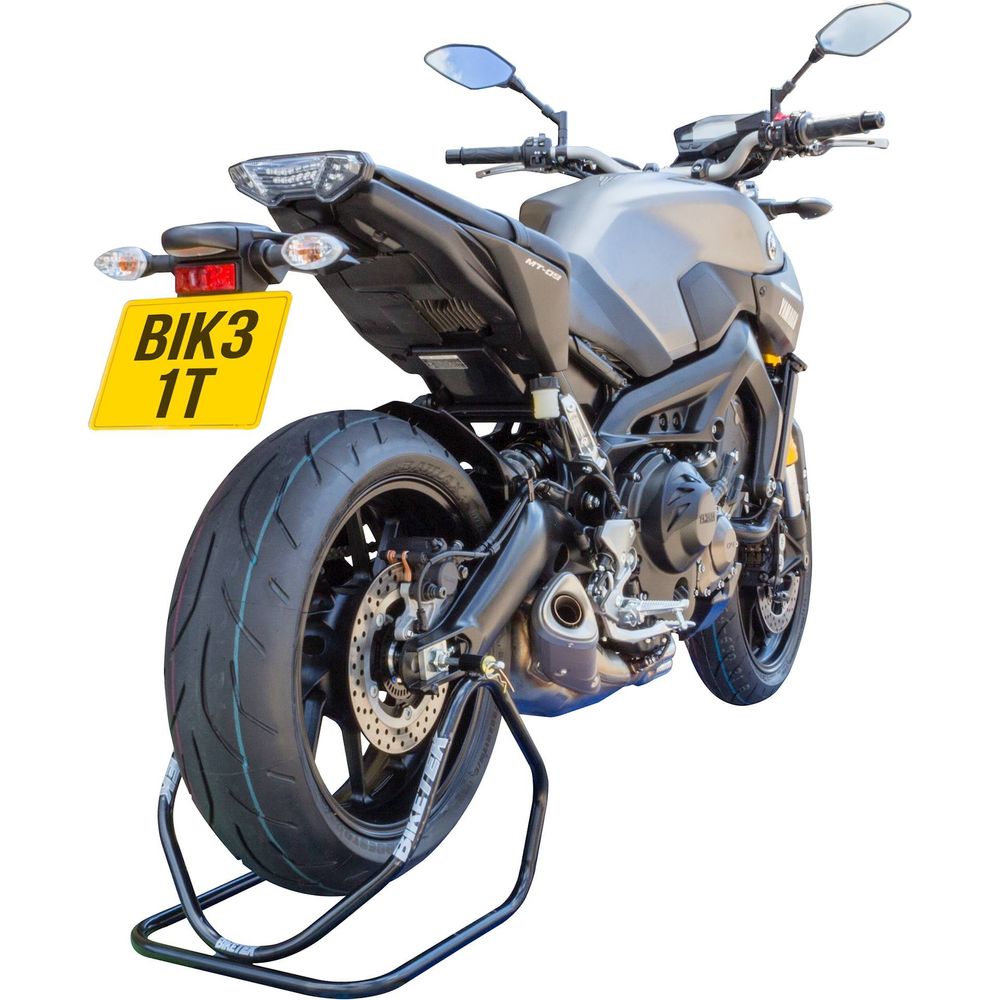 BikeTek Static 1 Piece Rear Motorcycle Stand Black