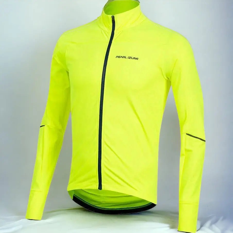 Pearl Izumi Attack Thermal Jersey Screaming Yellow - FREE UK Shipping, FREE 365 Day Returns | Moto Central