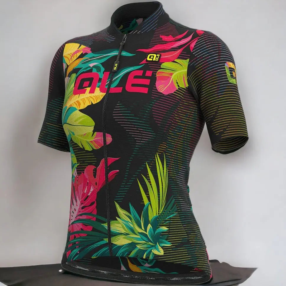 Ale Clothing Tropika Solid Ladies Jersey Black Multicolour - FREE UK Shipping, FREE 365 Day Returns | Moto Central