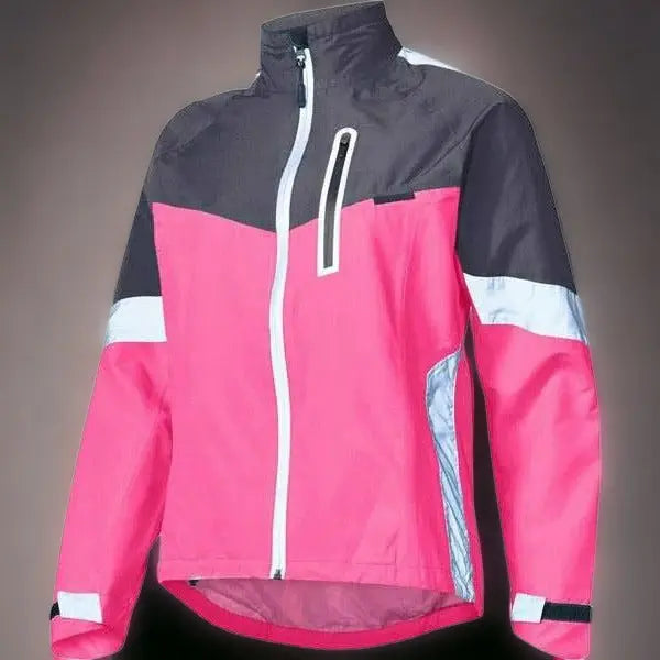 Madison Protec Ladies Waterproof Jacket Pink Glo / Dark Shadow - FREE UK Shipping, FREE 365 Day Returns | Moto Central