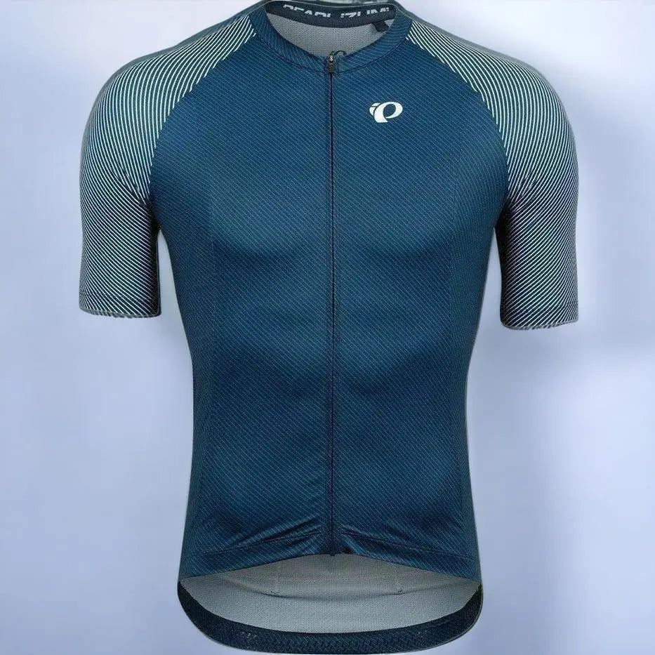 Pearl Izumi Interval Jersey Navy / White Bevel - FREE UK Shipping, FREE 365 Day Returns | Moto Central