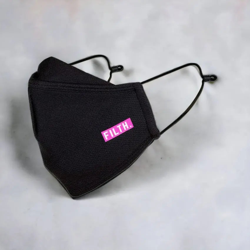 Muc-Off Filth Reusable Face Mask Black - FREE UK Shipping, FREE 365 Day Returns | Moto Central