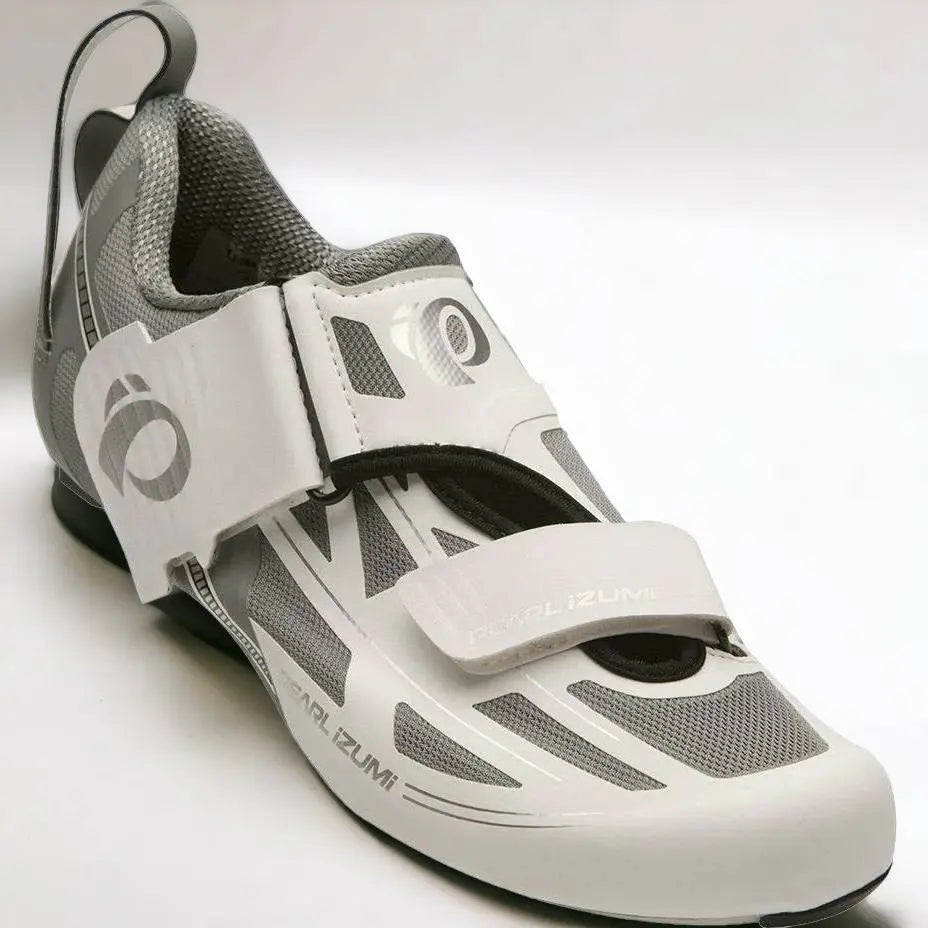 Pearl Izumi Ladies Tri Fly Elite V6 Shoes White / Silver - FREE UK Shipping, FREE 365 Day Returns | Moto Central