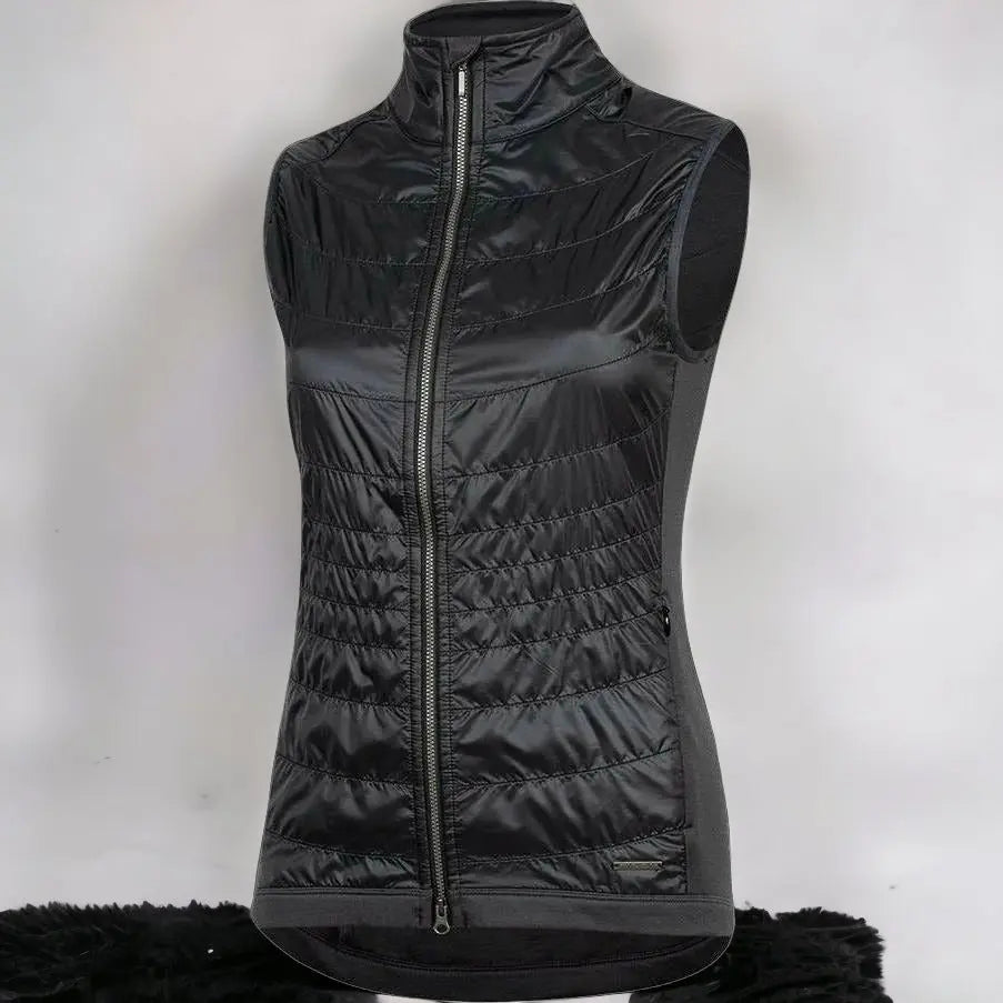 Pearl Izumi Ladies Boulevard Merino Gilet Black / Grey - FREE UK Shipping, FREE 365 Day Returns | Moto Central