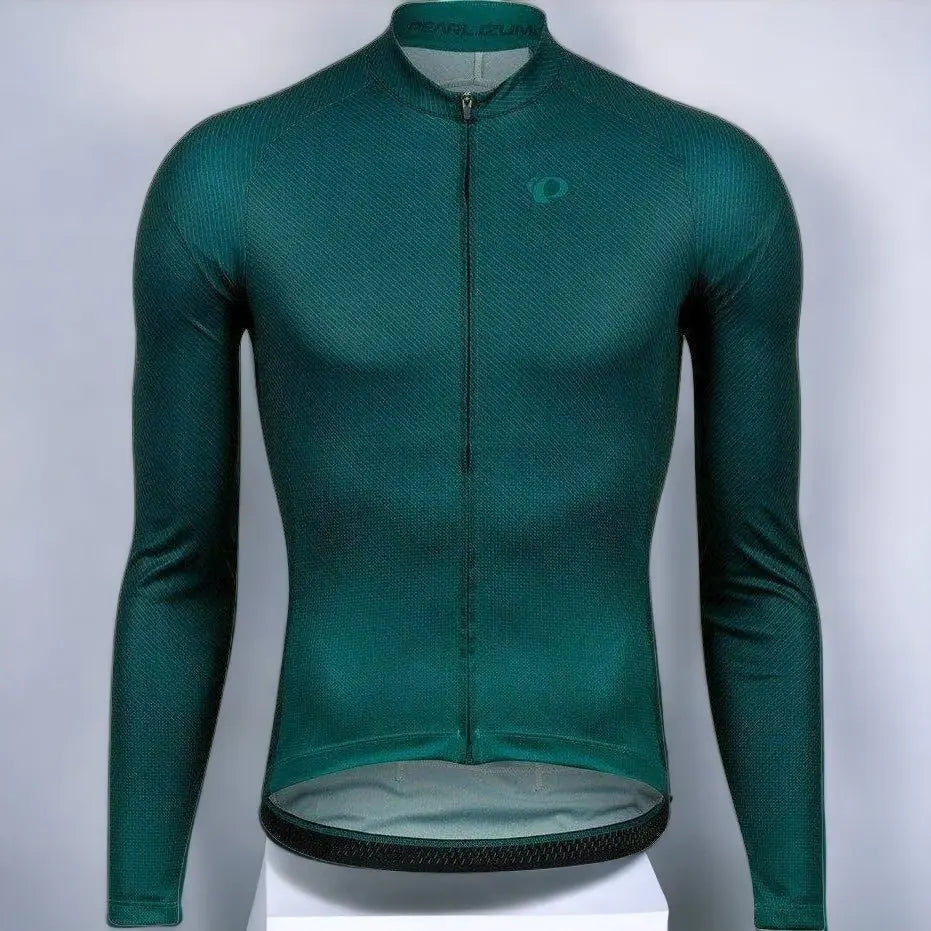 Pearl Izumi Attack Long Sleeves Jersey Pine / Alpine Green - FREE UK Shipping, FREE 365 Day Returns | Moto Central